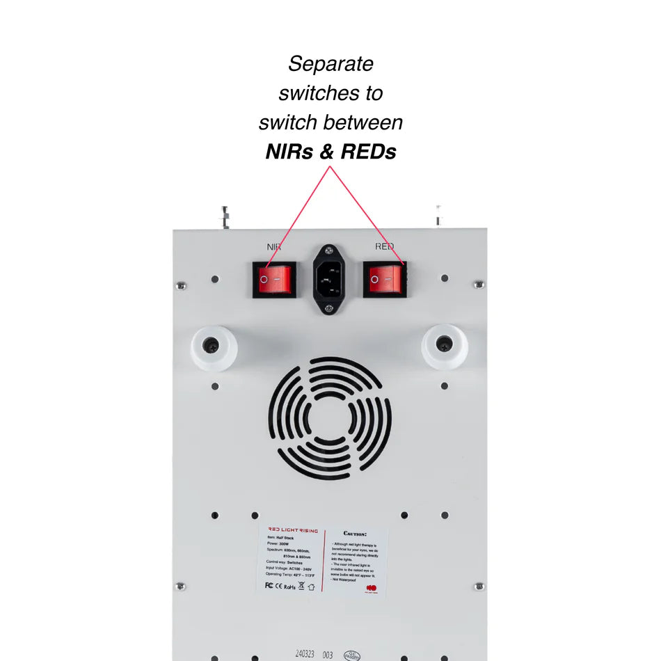 Red Light Rising - The Half Stack 3.0 Red Light Therapy Panel